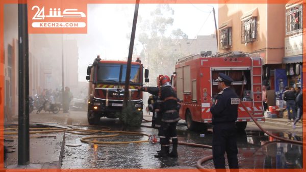 بالڤيديو.. حريق داخل مخزن للاخشاب يستنفر السلطات والوقاية المدنية بمراكش