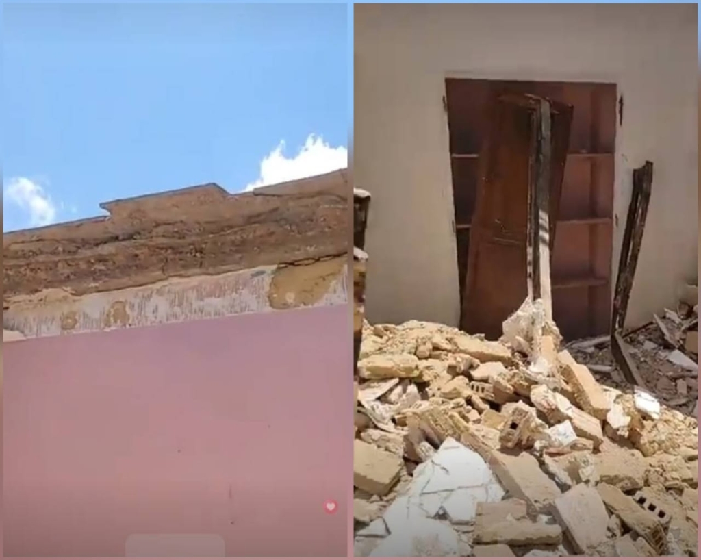 انهيار جزئي مثير لبناية استفادت من أشغال الترميم بمكناس