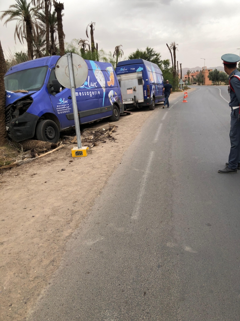 حادث اصطدام خطير بمراكش
