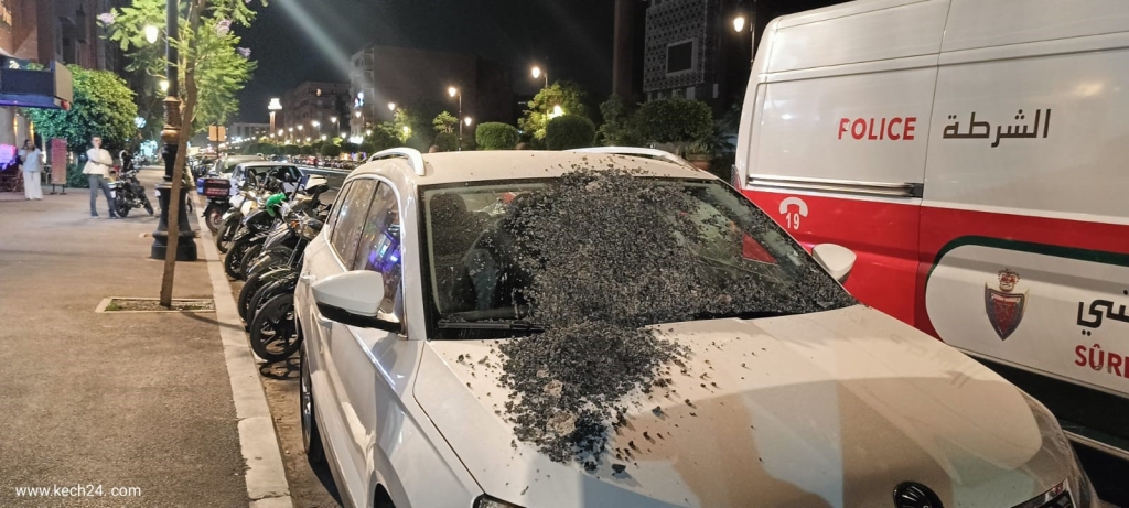 اعتداء خطير ..شخص “يرشق” سيارة بجمر مشتعل بسبب خلاف حول الوقوف بمراكش
