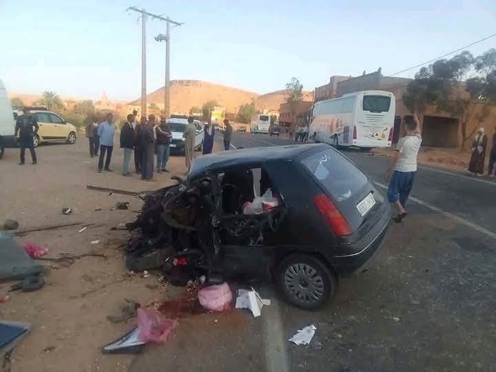 حادث خطير بين مراكش وورزازات يخلف خسائر جسيمة + صور