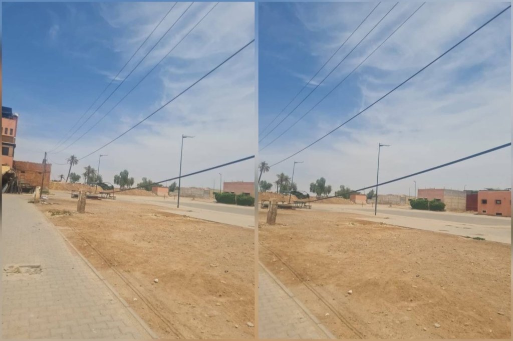 أسلاك كهربائية متدلية تهدد حياة سكان حي بمراكش