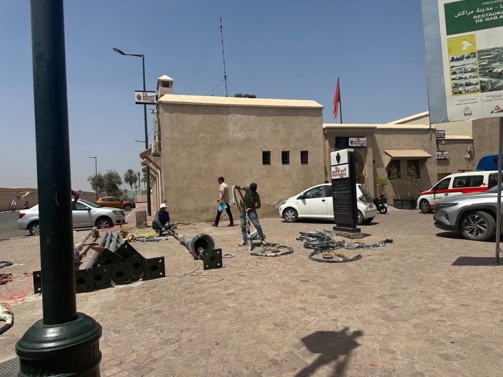 مياه سقي حدائق عمومية تهدد بانهيارات جزئية لمنازل  بمراكش العتيقة