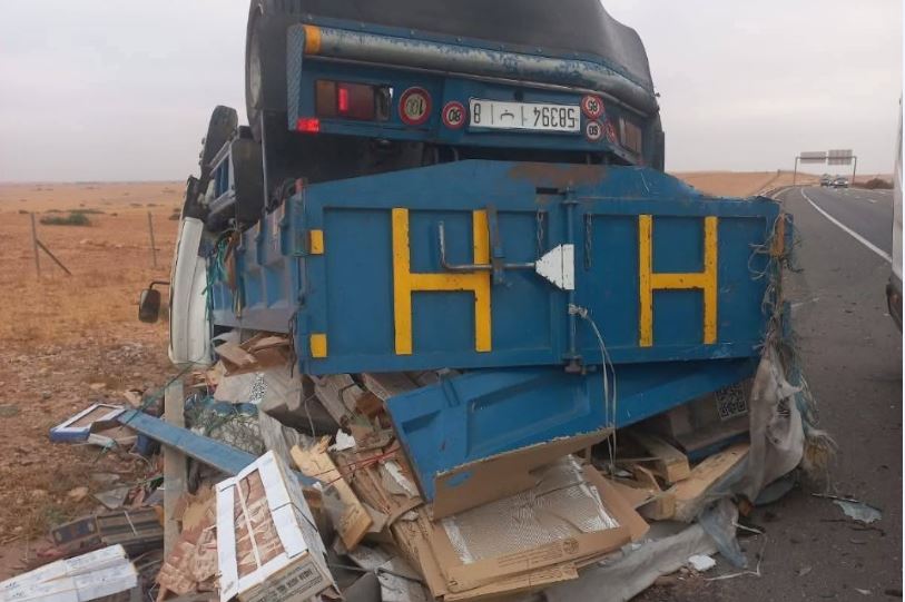 حادثة سير تخلف خسائر مادية جسيمة على الطريق السيار صوب مراكش