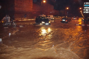 أمطار عاصفية تغرق مدينة مراكش + صورة حصرية