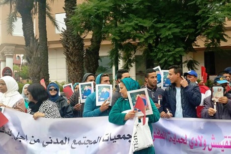 حقوقيون يحتجون ضد ملف اغتصاب طفلة من طرف أبيها أمام استئنافية مراكش