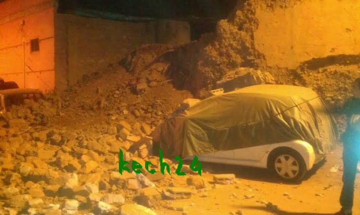 عاجل: إنهيار جدار بحومة سيدي بودشيش بالمدينة العتيقة لمراكش + صور