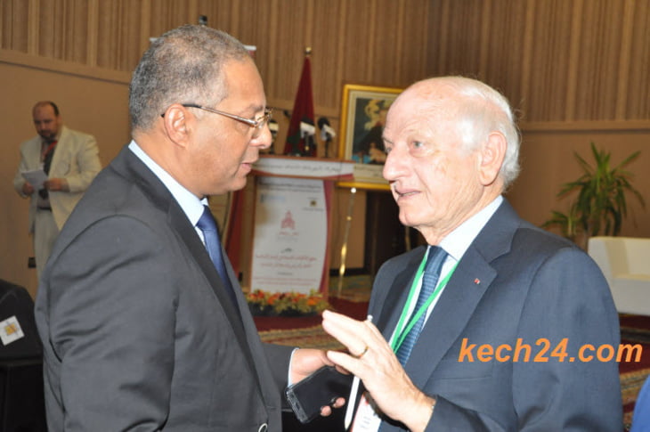 ماذا يدور بين والي جهة مراكش آسفي محمد مفكر ومستشار الملك أندري أزولاي صورة حصرية Kech24 Maroc News ك شـ24 جريدة إلكترونية مغربية