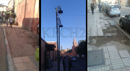بالصور: هذه وضعية شارع الرميلة بمدينة مراكش التي تستعد لاحتضان مؤتمر 