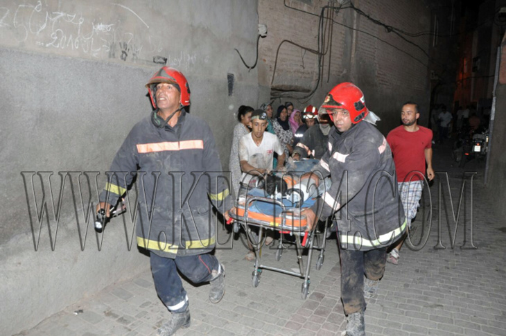 تفاصيل مقتل ثلاثة أشخاص في فاجعة انهيار سقف منزل بحي ديور الصابون بمراكش + صور حصرية