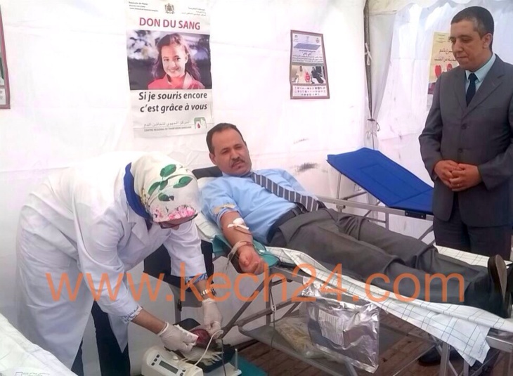 إنطلاق حملة التبرع بالدم بآسفي وعامل الإقليم أول المتبرعين + صورة حصرية