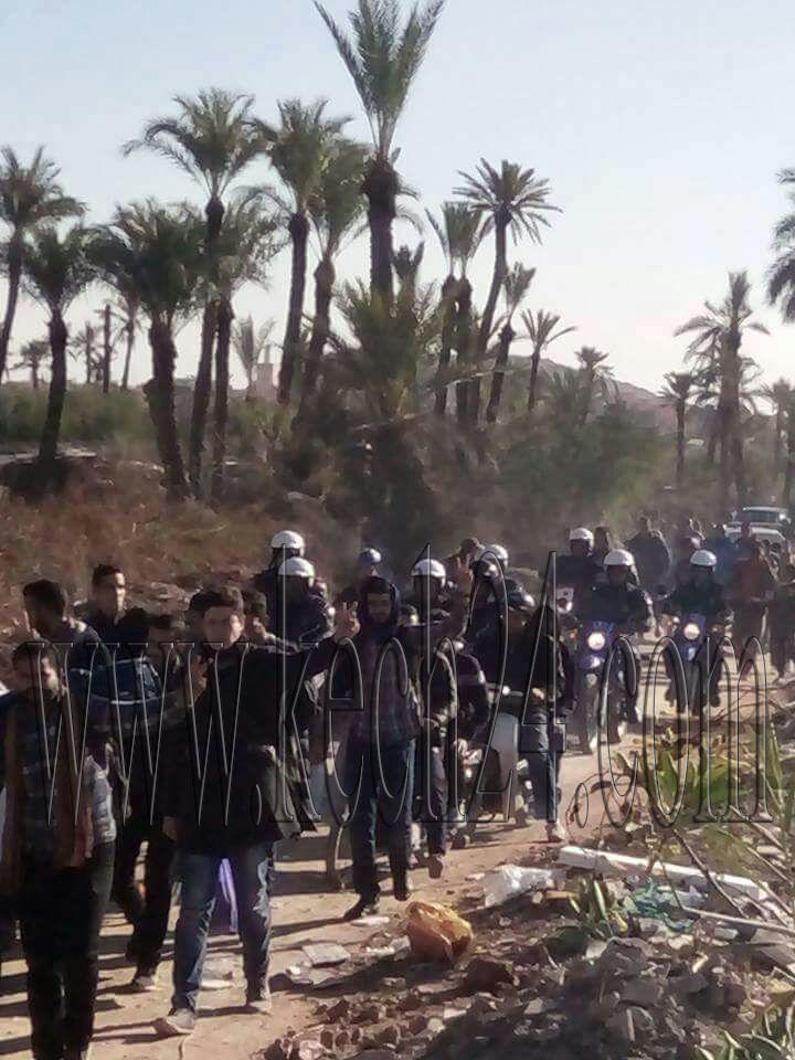 عاجل: أمن مراكش يتدخل لمنع مسيرة لخريجي 