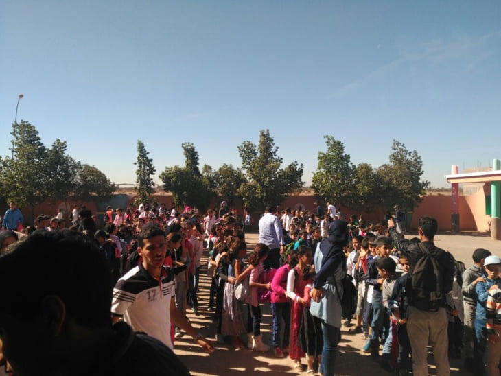 بالصور: مدرسة رياض الزيتون بحي الآفاق بسعادة تحتفل بذكرى المسيرة الخضراء