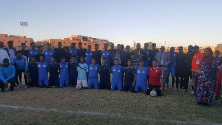 تنظيم دوري لكرة القدم تخليدا للمسيرة الخضراء بسيدي يوسف بن علي بمراكش + صور
